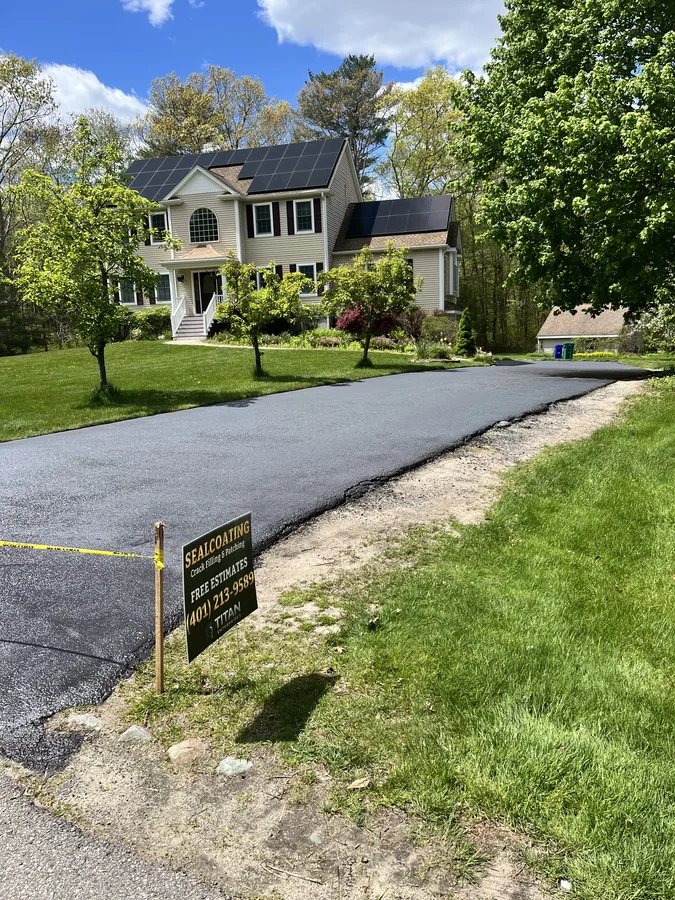Sealed residential driveway